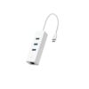TP-Link USB Type-C 3-Port Hub Gigabit Ethernet Adapter Enhanced Stability and Compatibility Ready to Use (UE330C)