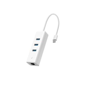 TP-Link USB Type-C 3-Port Hub Gigabit Ethernet Adapter Enhanced Stability and Compatibility Ready to Use (UE330C)