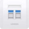 UGREEN Dual Port Wall Plate 1 PCs/Bag