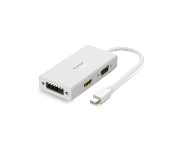 UGREEN Mini DP to HDMI/VGA/DVI Converter (White)
