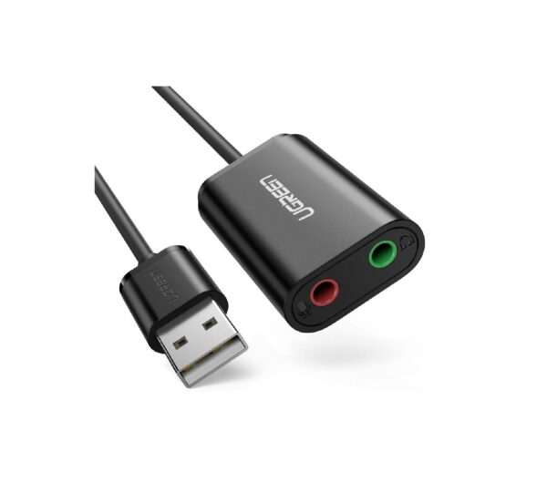 UGREEN USB 2.0 External Sound Adapter (Black)