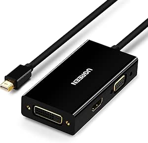 UGREEN Mini DP to HDMI/VGA/DVI Converter (Black)