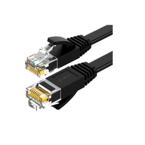 UGREEN Cat 6 U/UTP Pure Copper Ethernet Flat Cable 5m (Black)