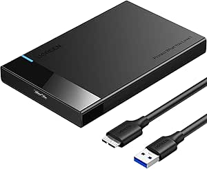 UGREEN USB 3.0 to SATA External Hard Drive Enclosure - 2.5 Inch