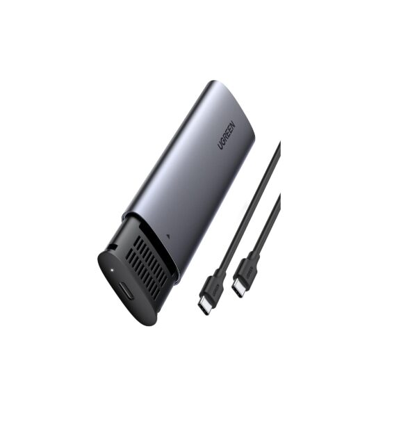 UGREEN USB-C Female to M.2 M-Key 10G Enclosure C TO C Cable 50cm-10902- Silver
