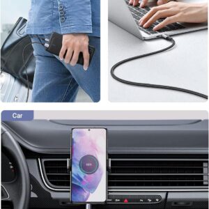 Type C Cable 2M A to USB C Data Cord Premium Nylon Braided Wire