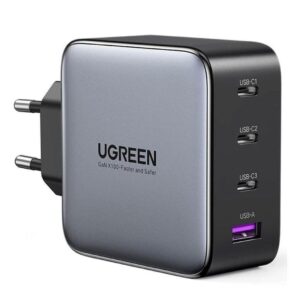 GaN fast charger 3x USB Type C / USB Power Delivery 3.0 QuickCharge 4+ FCP SCP AFC 100W EU