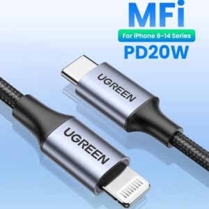 iPhone Cable 1M MFi Certified USB C to Lightning Fast Charging Wire Braided Cord 18W Fast PD Charge for iPhone 14 14 Plus 14 Pro 14 Pro MaxiPhone