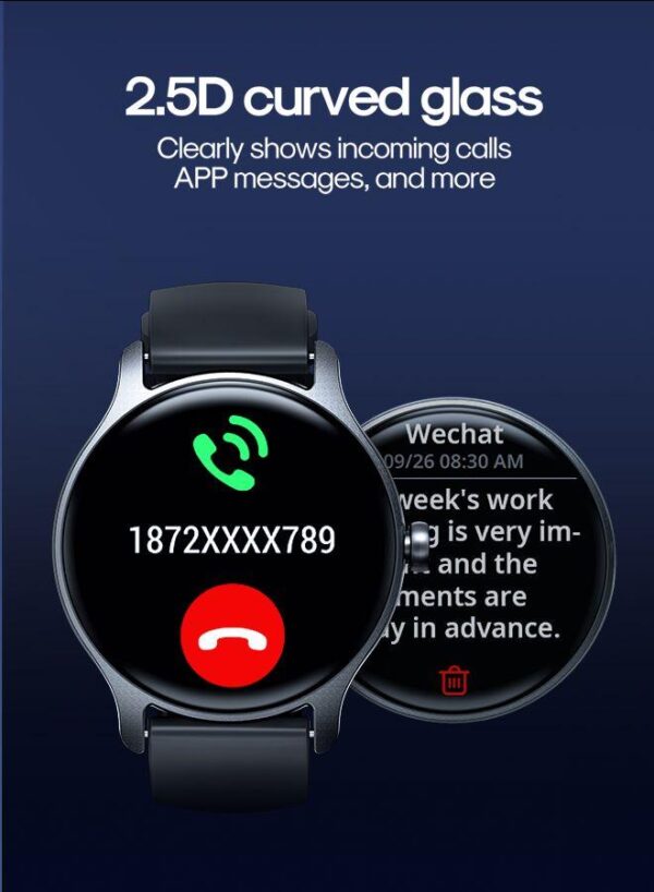 Classic Series Smart Watch Can Make and Answer Calls Fitness Tracker Heart Rate Sleep Quality Monitor Round Smart Watch IP68 Waterproof Watch - Image 3