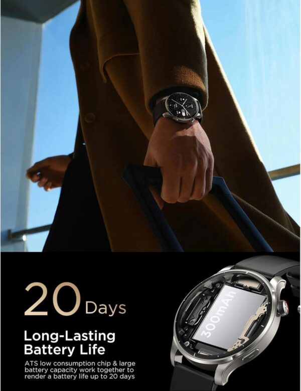 ⁦Smart Watch Amoled Screen Bluetooth Sports Watch Health Monitoring , JR-FV1⁩ - الصورة ⁦3⁩