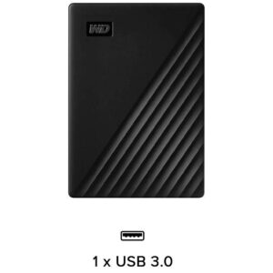 2TB My Passport External Portable Hard Disk Drive USB 3.0 - WDBYVG0020BBK