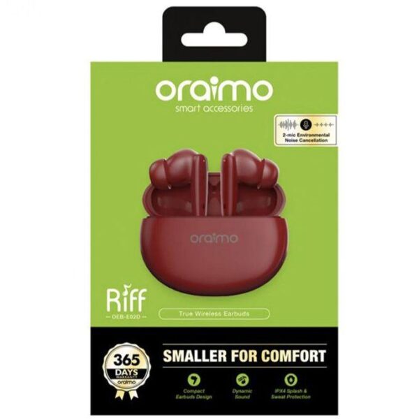 RIFF OEB-E02D wireless earbuds, RED