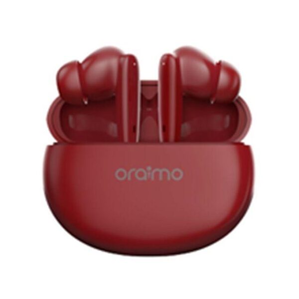 ⁦RIFF OEB-E02D wireless earbuds, RED⁩ - الصورة ⁦2⁩