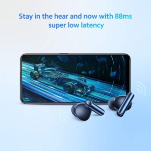 Buds Air 3 Wireless Earbuds, Bluetooth 5.2 Headphones Ative Noise Cancellation, 30H Playtime IPX5 Waterproof