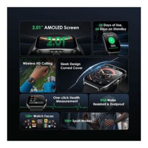 Smart Watch OSW-812 Nova AM 2.01 - Black