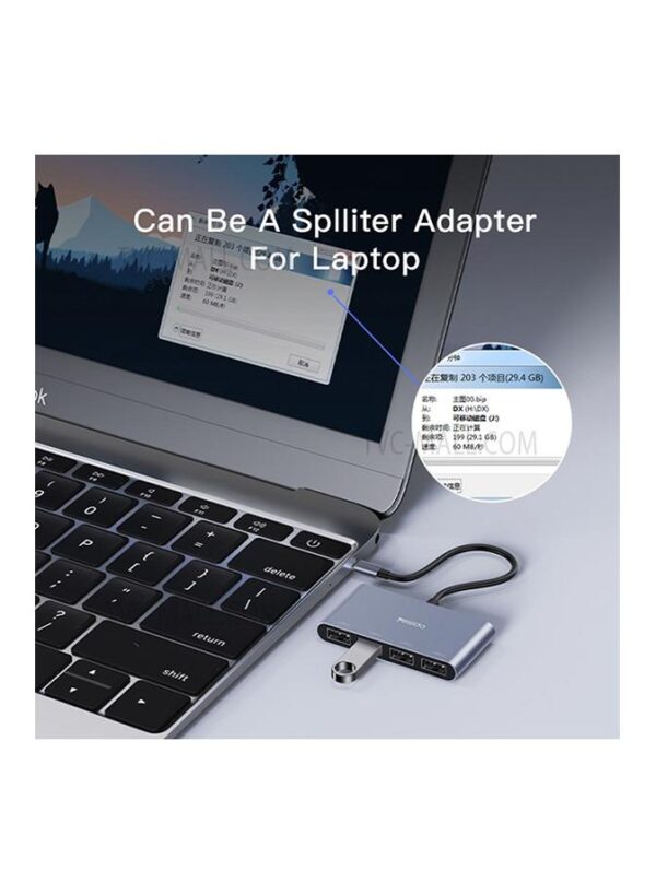 ⁦HB13 Type C to HP USB Laptop Adapter⁩ - الصورة ⁦3⁩