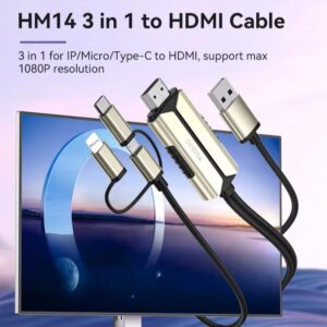 Lightning to HDMI Cable 2m HM14