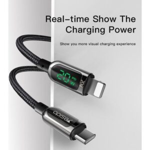 CA86 20W PD Ultra Fast iPhone Cable for iPhone 11, 12, 13, 10, 8 Series Black
