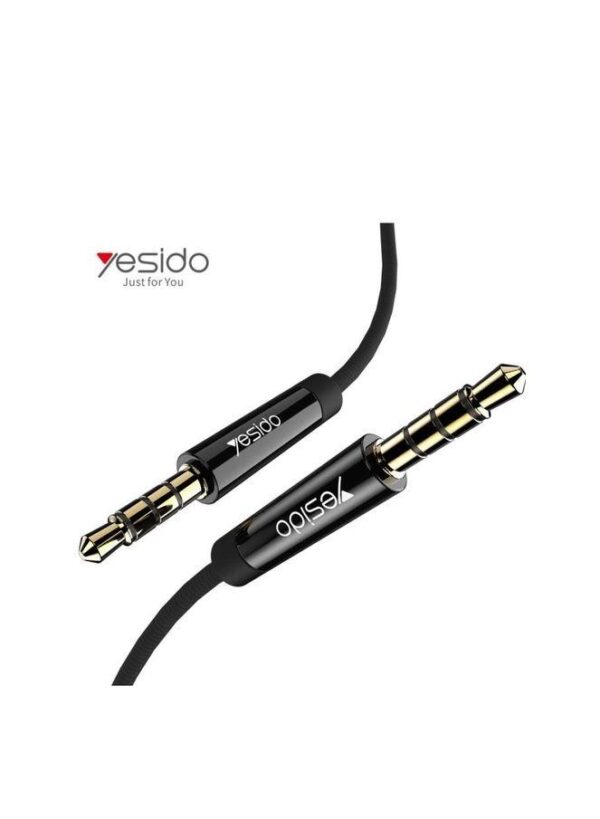 Yesido YAU15 2m Nylon Braided 3.5Mm To 3.5Mm Jack plug Speakers Music Connection Aux Auxiliar Audio Cable