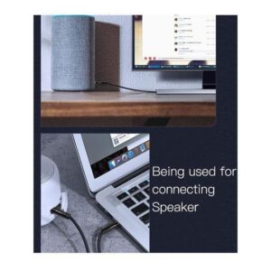 YAU15 2m Nylon Braided 3.5Mm To 3.5Mm Jack plug Speakers Music Connection Aux Auxiliar Audio Cable