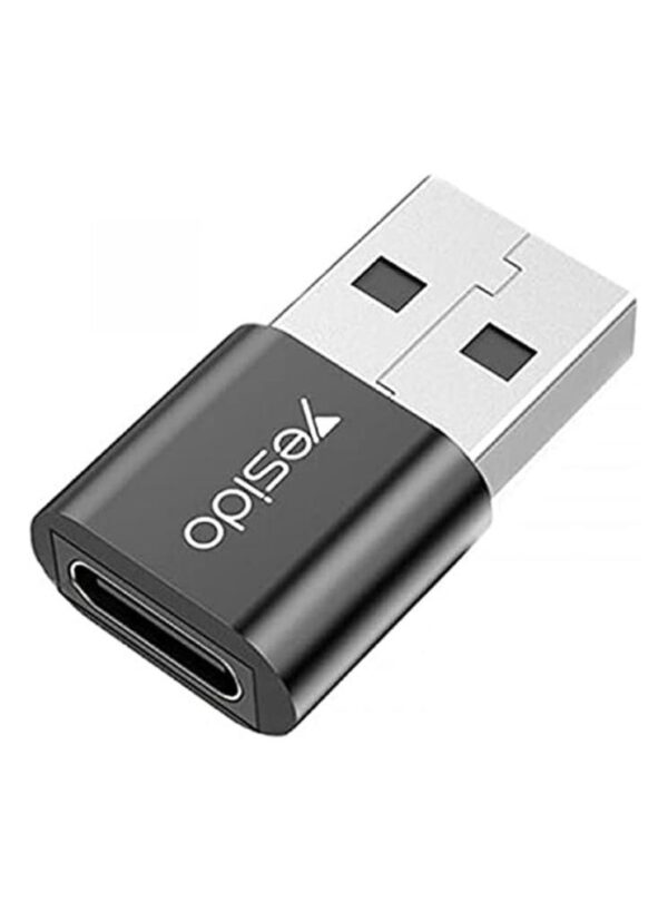 Yesido GS09 Mini Aluminum Alloy Usb Type-c U-Disk Card Reader Mouse Convert OTG Adapter