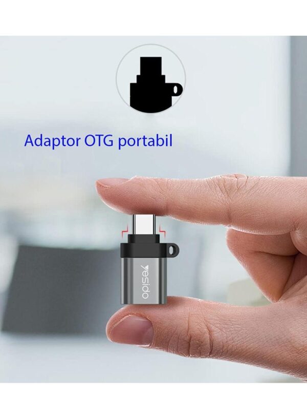 ⁦GS06 Mini Function Mobile Phone Power Data Transmit Convert Card Reader Type-C To USB OTG Adapter⁩ - الصورة ⁦2⁩