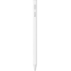 ST15 Aluminum Alloy Pom Tip No Delay Universal Active Stylus Pen With Magnetic Adhesive Design White