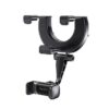 C193 Car Rearview Mirror Using Phone Holder(Black)
