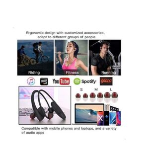 SP02 Stereo Wireless Noise Cancelling Earphones with Microphone - Black