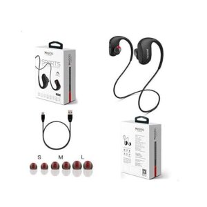 SP02 Stereo Wireless Noise Cancelling Earphones with Microphone - Black