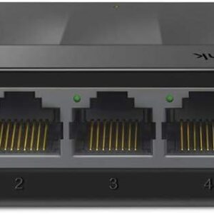 5-Port Gigabit Desktop Switch, 5 Gigabit RJ45 Ports, Desktop Plastic Case