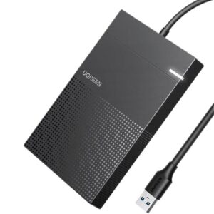 Hard Drive Case Adapter USB 3.0 to SATA 5Gbps Hard Disk Case Compatible for 2.5 Inch HDD SSD-30719-Black