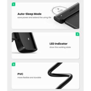 UGREEN USB C to Sata Adapter External Hard Drive Reader Cable 2.5 SSD Disk Transfer Kit UASP Supported Compatible with Samsung Crucial WD Toshiba Internal Sata HDD SSD and USB C Laptop like MacBook