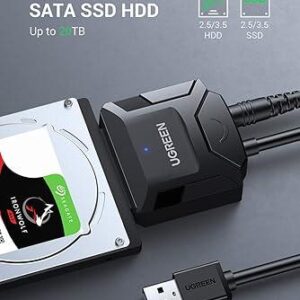 USB to SATA Hard Drive Converter Cable EU -20611 -Black