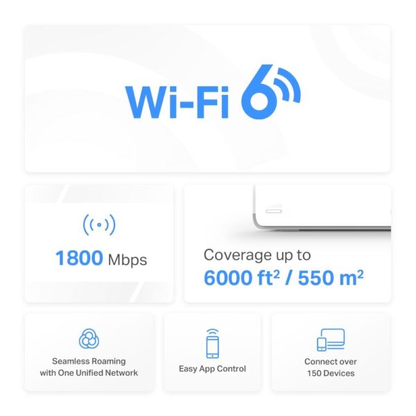 ⁦AX1800 Whole Home Mesh WiFi 6 System⁩ - الصورة ⁦4⁩