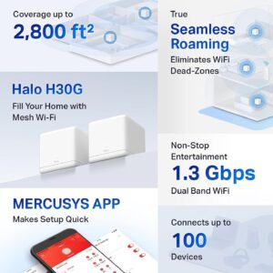 AC1300 Whole Home Mesh Wi-Fi System 2 Pack