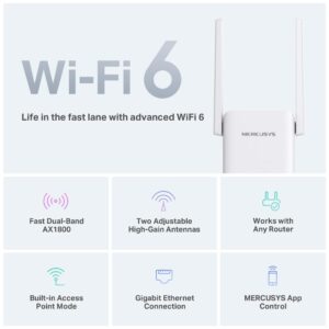 AX1800 Wi-Fi 6 Range Extender