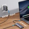 ⁦UGREEN USB C Hub, 10-in-1 USB C Docking Station Dual Monitor with 4K HDMI, VGA, Ethernet, 100W Power Delivery⁩ - الصورة ⁦2⁩
