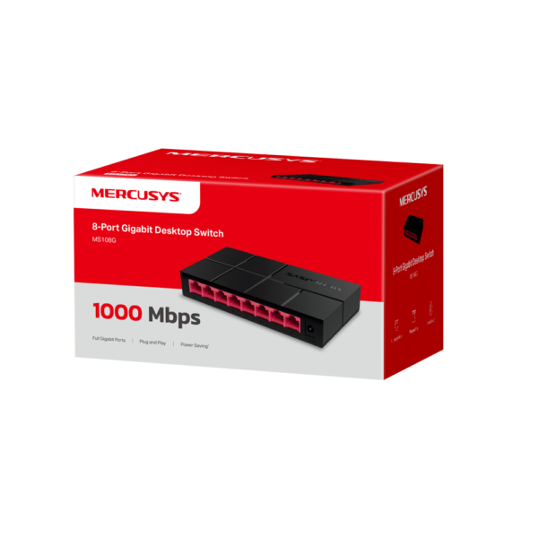 8-Port 10/100/1,000 Mbps Desktop Switch - Image 5