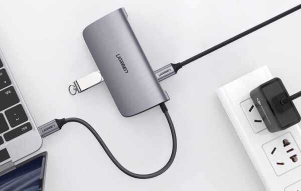 USB-C to 2*USB3.0+HDMI+RJ45+SD&TF +PD port Converter (7-in-1) - Image 4