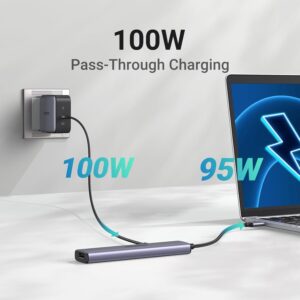 USB Type C to HDMI + USB 3.0*3 + PD Power Converter  (5-in-1)