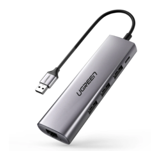 UGREEN USB3.0 to 3x USB 3.0 + Micro USB + RJ45 (5-in-1)