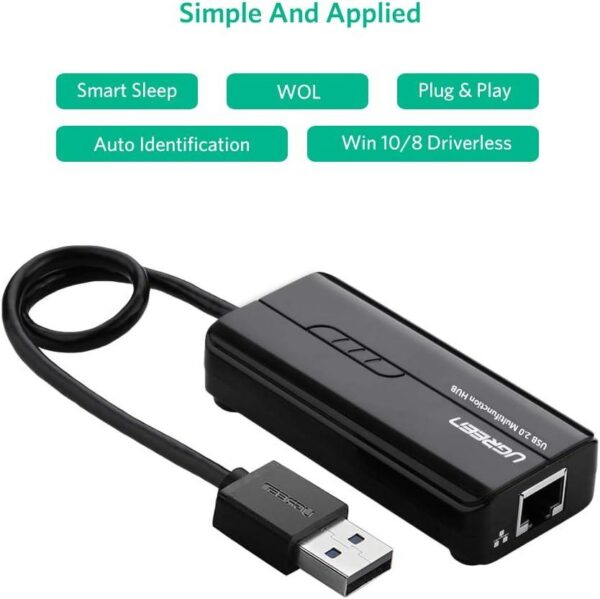 USB 2.0 TO 4 RJ45 Ethernet Adapter - Image 3