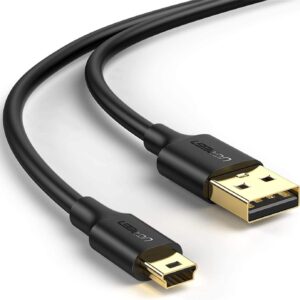 USB 2.0 A Male to Mini 5 Pin Male Cable 1m (Black)