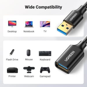 USB 3.0 Extension Male Cable 1m (Black)
