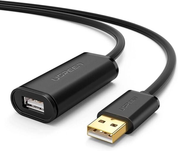 USB 2.0 Active Extension Cable with Chipset 20m (Black)