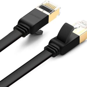 Cat 7 U/FTP Lan Cable Flat Design 3m (Black)