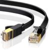 UGREEN Cat 7 U/FTP Lan Cable Flat Design 8m (Black)