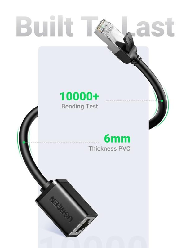 ⁦Cat 6 F/UTP Ethernet RJ45 Extension Male/Female Patch Cords 2m 10/100/1000⁩ - الصورة ⁦3⁩