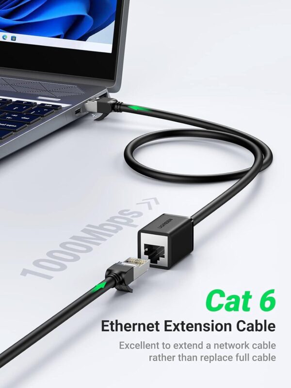 ⁦Cat 6 F/UTP Ethernet RJ45 Extension Male/Female Patch Cords 2m 10/100/1000⁩ - الصورة ⁦4⁩